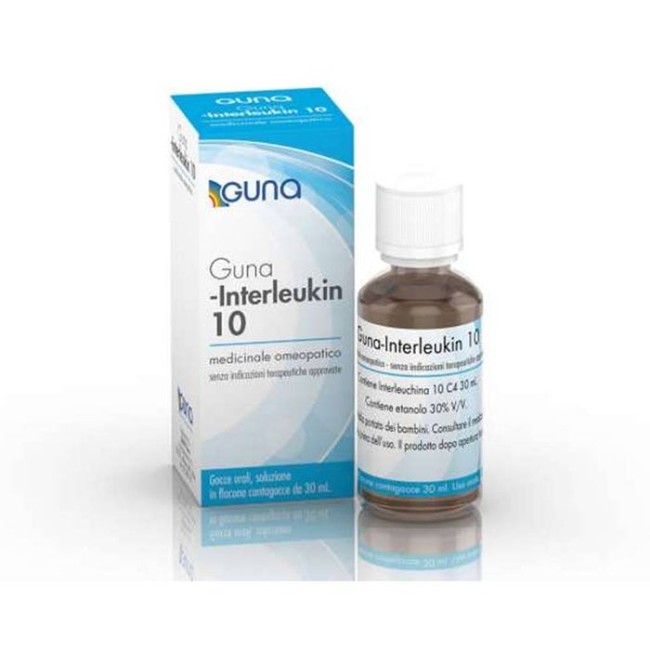 Guna Interleukin 10 C4 Rimedio omeopatico in gocce 30 ml Guna Interleukin 10 C4 Rimedio omeopatico in gocce 30 ml