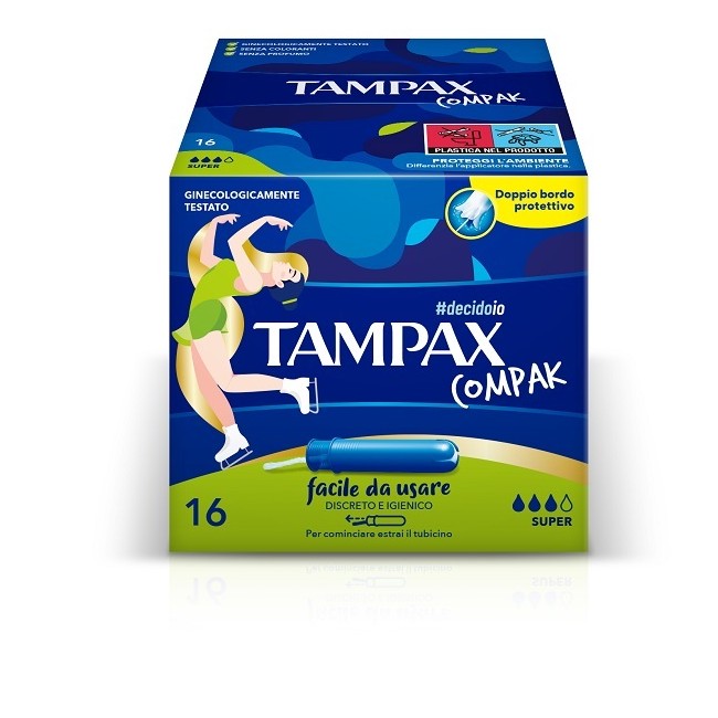 Fater Tampax Compak Super 16 Pezzi Fater Tampax Compak Super 16 Pezzi