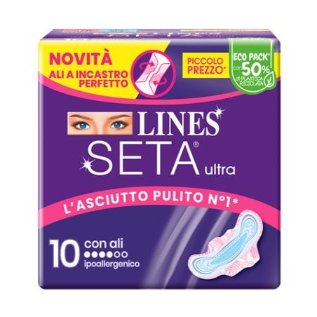 Fater Lines Seta Ultra Assorbenti Ali Dwct 10 Pezzi