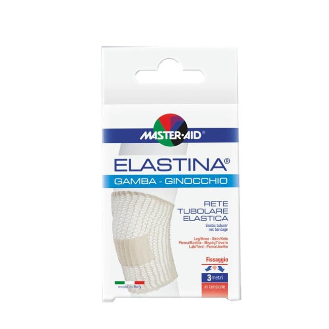 Pietrasanta Pharma Rete Tubolare Elastica Ipoallergenica Master-aid Elastina Gamba/ginocchio 3 Mt In Tensione Calibro 5 Cm