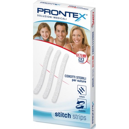 Safety Prontex Stitch Strips 6x75 Mm 6 Pezzi Safety Prontex Stitch Strips 6x75 Mm 6 Pezzi