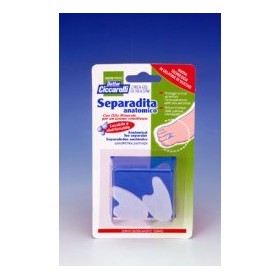 Ciccarelli Separadita Anatomico Per Piede Realizzato In Gel Di Silicone Bianco Semitrasparente Sagomato Igienepiede 2 Pezzi