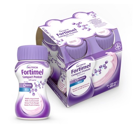 Danone Nutricia Fortimel Compact Protein Gusto Frutti Di Bosco 4 Bottiglie Da 125 Ml Danone Nutricia Fortimel Compact Protein Gusto Frutti Di Bosco 4 Bottiglie Da 125 Ml