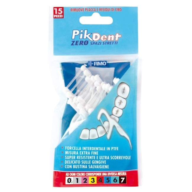Fimo Pikdent Zero Spazi Stretti 15 Forcelle Interdentali