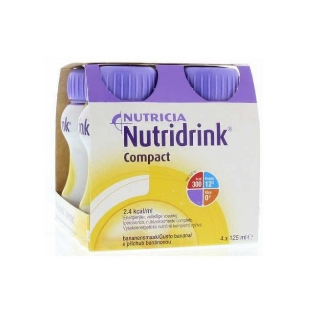 Danone Nutricia Nutridrink Compact Gusto Banana 4 Bottiglie Da 125 Ml