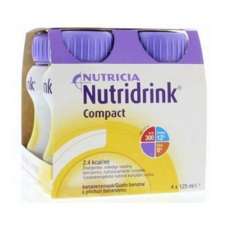 Danone Nutricia Nutridrink Compact Gusto Banana 4 Bottiglie Da 125 Ml