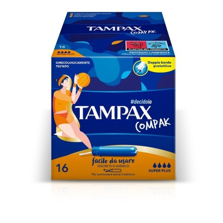 Fater Tampax Compak Assorbente Interno Super Plus 16 Pezzi
