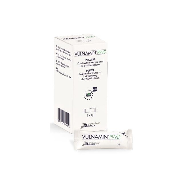 Professional Dietetics Vulnamin Pwd Medicazione Interattiva In Polvere Di Sodio Jaluronato E Aminoacidi 2 Stick Pack