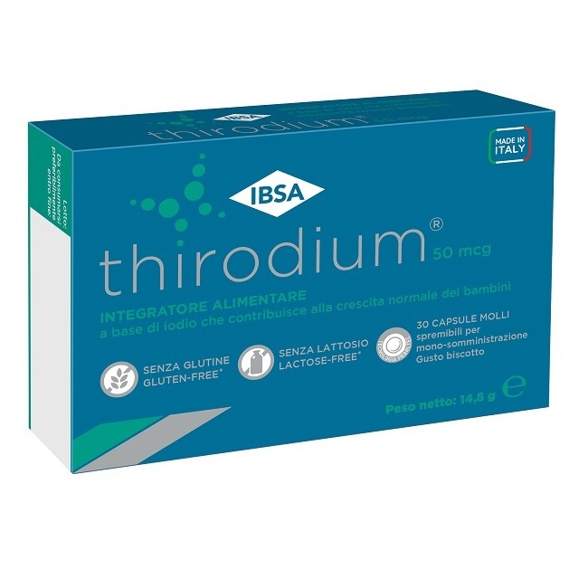 Ibsa Farmaceutici Thirodium 50mcg 30 Capsule Molli Nuova Formulazione Ibsa Farmaceutici Thirodium 50mcg 30 Capsule Molli Nuova Formulazione