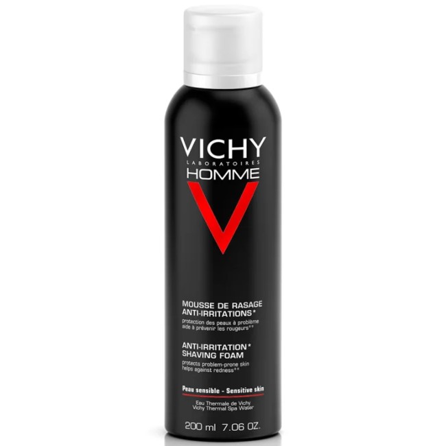 Vichy Mousse de Rasage Mousse da barba 200 ml Vichy Mousse de Rasage Mousse da barba 200 ml