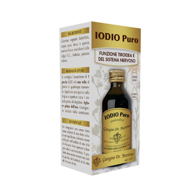 Dr. Giorgini Iodio Puro Analcolico 100 Ml Dr. Giorgini Iodio Puro Analcolico 100 Ml
