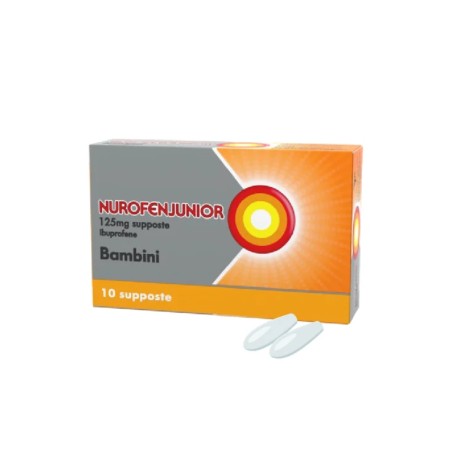 Nurofenjunior Bambini 125 mg Antidolorifico 10 supposte Nurofenjunior Bambini 125 mg Antidolorifico 10 supposte