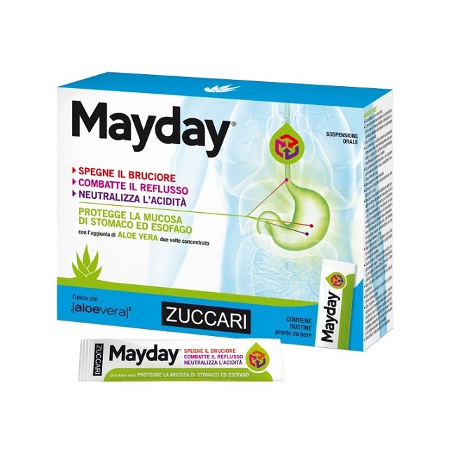 Zuccari Mayday Sospensione Per Uso Orale Alla Menta 12 Bustine 10 Ml
