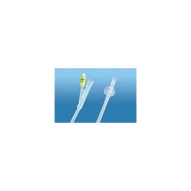 Catetere Foley In Silicone Trasparente A 2 Vie Con Scanalature Longitudinali Con Palloncino 5-10ml Diametro Ch16 5,33mm Lunghezz