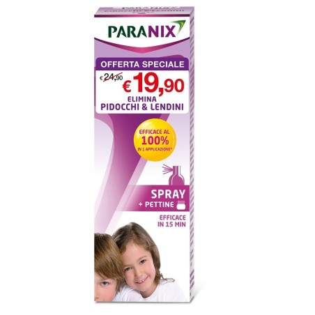 Perrigo Trattamento Spray Pidocchi E Lendini Paranix 100 Ml + Pettine Taglio Prezzo Perrigo Trattamento Spray Pidocchi E Lendini Paranix 100 Ml + Pettine Taglio Prezzo