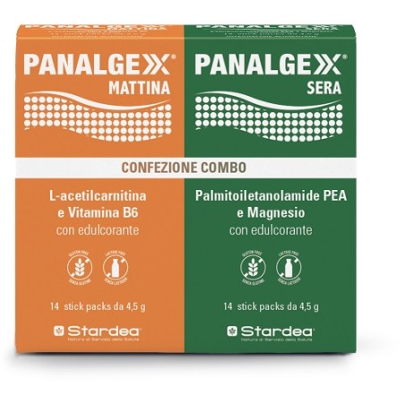 Stardea Panalgexx Mattina 14 Stickpack + Panalgexx Sera 14 Stickpack Confezione Combo Stardea Panalgexx Mattina 14 Stickpack + Panalgexx Sera 14 Stickpack Confezione Combo