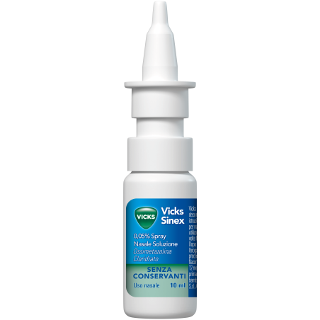 Procter & Gamble Vicks Sinex 0,05% Spray Nasale Soluzione Ossimetazolina Cloridrato Procter & Gamble Vicks Sinex 0,05% Spray Nasale Soluzione Ossimetazolina Cloridrato