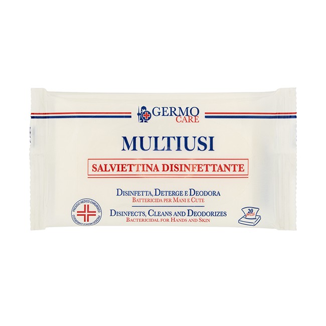 Germo Multiusi Salviettina Disinfettante 20 Pezzi Germo Multiusi Salviettina Disinfettante 20 Pezzi