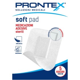 Safety Medicazione Adesiva Sterile Prontex Soft Pad 10x6 Cm 5 Pezzi