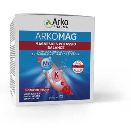 Arkopharma Arkomag Magnesio & Potassio Balance 24 Bustine Arkopharma Arkomag Magnesio & Potassio Balance 24 Bustine