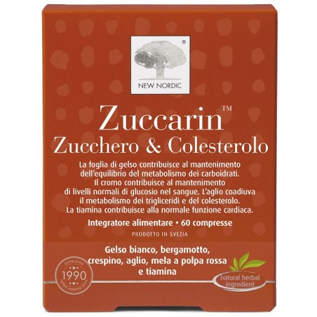 New Nordic Zuccarin Zucchero & Colesterolo 60 Compresse New Nordic Zuccarin Zucchero & Colesterolo 60 Compresse