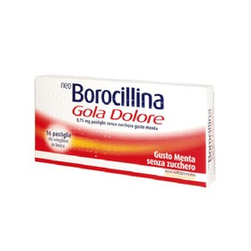 Neo Borocillina Gola Dolore Senza Zucchero Gusto Menta 16 pastiglie