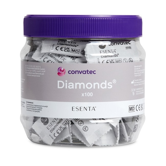 Convatec Bustine Gelificanti Antiodore Per Stomia Esenta Diamonds 100 Pezzi Convatec Bustine Gelificanti Antiodore Per Stomia Esenta Diamonds 100 Pezzi