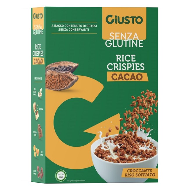 Farmafood Giusto Senza Glutine Rice Crispies Cacao 200 G Farmafood Giusto Senza Glutine Rice Crispies Cacao 200 G