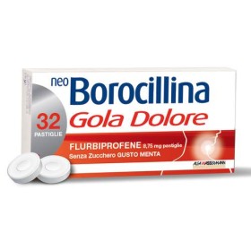 Neo Borocillina Gola Dolore Senza Zucchero Gusto Menta 32 Pastiglie