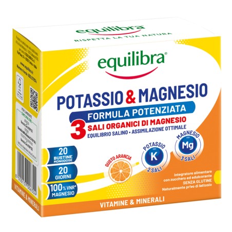 Equilibra Potassio & Magnesio 3 20 Bustine Equilibra Potassio & Magnesio 3 20 Bustine