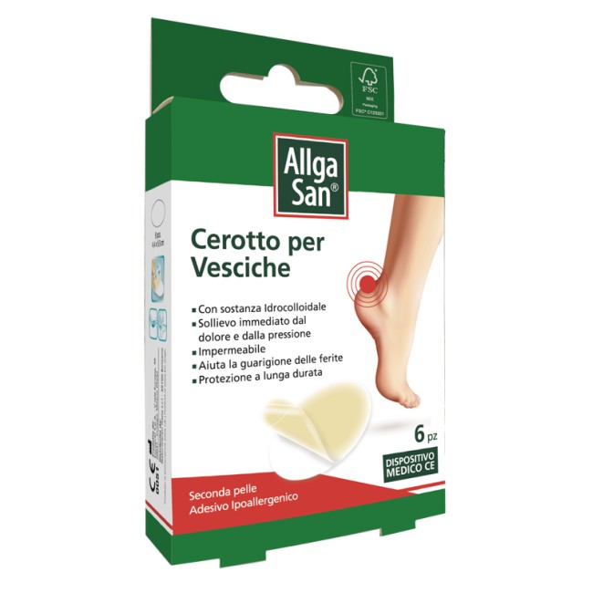 Naturwaren Cerotto Vesciche Allgasan 6 Pezzi Naturwaren Cerotto Vesciche Allgasan 6 Pezzi