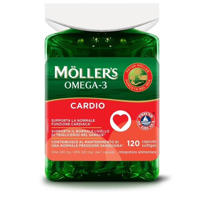 Difar Distribuzione Moller's Omega 3 Cardio 120 Capsule Difar Distribuzione Moller's Omega 3 Cardio 120 Capsule