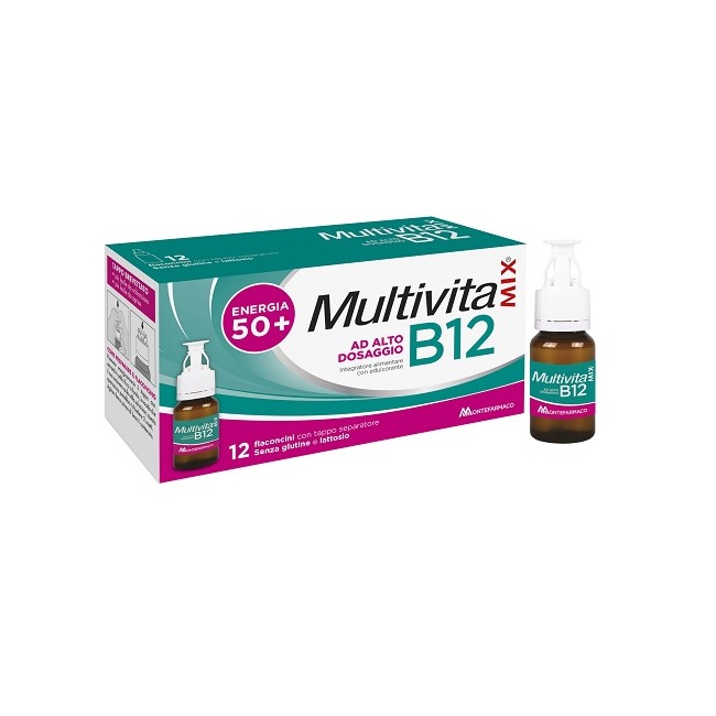 Montefarmaco Multivitamix B12 12 Flaconcini Montefarmaco Multivitamix B12 12 Flaconcini