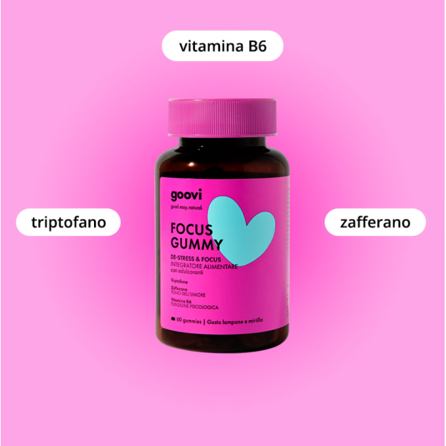 The Good Vibes Company Goovi De-stress&focus Focus Gummy 60 Gummies