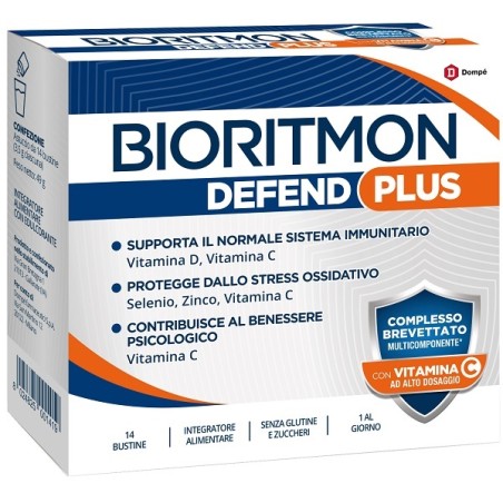 Bioritmon Defend Plus Integratore per il Sistema Immunitario 14 bustine Bioritmon Defend Plus Integratore per il Sistema Immunitario 14 bustine