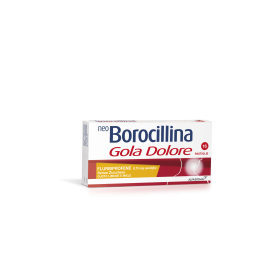 Neo Borocillina Gola Dolore Senza Zucchero Gusto Limone e Miele 16 Pastiglie