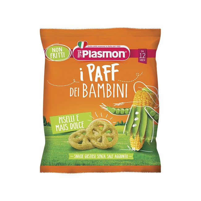 Plasmon Dry Snack Paff Piselli-mais 15 G Plasmon Dry Snack Paff Piselli-mais 15 G