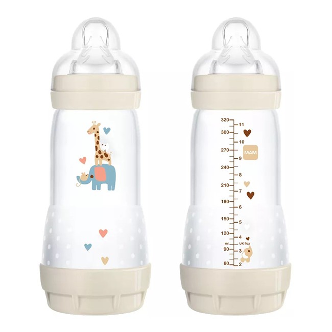 Mam Baby Mam Biberon Easy Start 320 Ml 4+ Tettarella 3 Neutro Mam Baby Mam Biberon Easy Start 320 Ml 4+ Tettarella 3 Neutro
