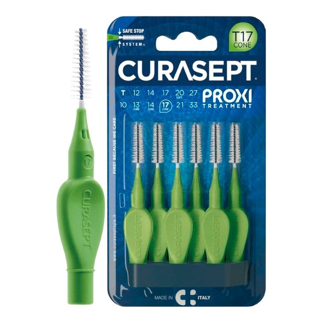 Curasept Proxi T17 Cone Verde/green 6 Pezzi