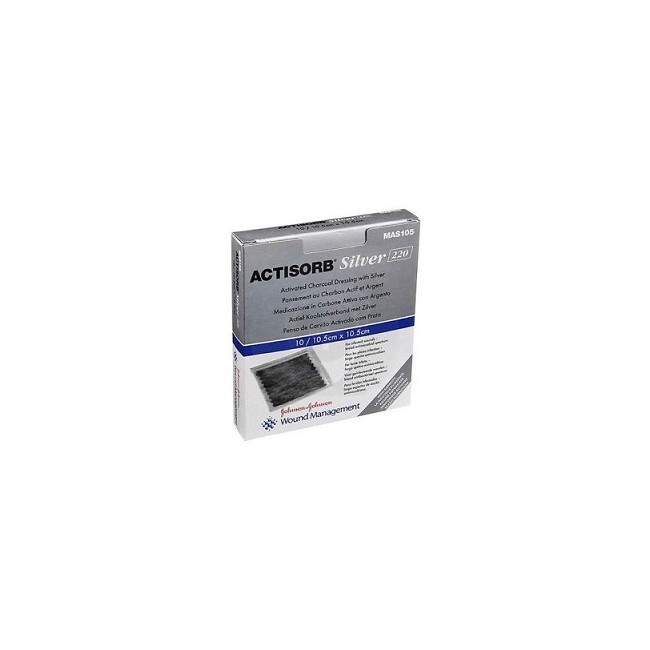 3m Medicazione In Carbone Attivo Con Argento Actisorb Silver 10,5x10,5 Cm 3 Pezzi