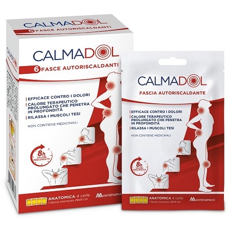 Montefarmaco Calmadol Fascia Riscaldante Pack 6 Pezzi Montefarmaco Calmadol Fascia Riscaldante Pack 6 Pezzi