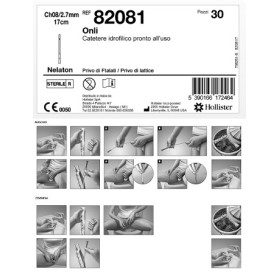 Hobama Catetere Idrofilo Intermittente Onli Pronto All'uso 17 Cm Ch8 30 Pezzi