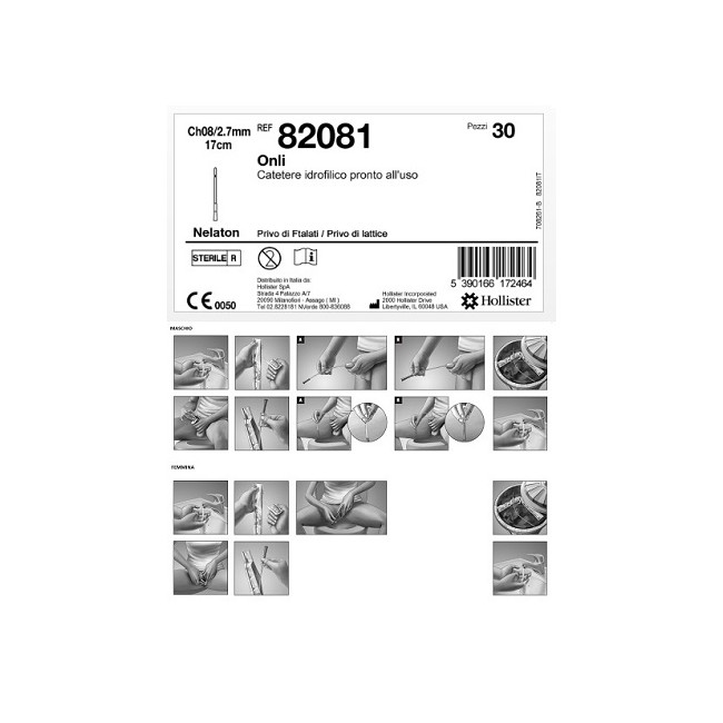 Hobama Catetere Idrofilo Intermittente Onli Pronto All'uso 17 Cm Ch8 30 Pezzi Hobama Catetere Idrofilo Intermittente Onli Pronto All'uso 17 Cm Ch8 30 Pezzi