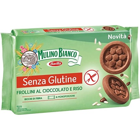 Barilla Mulino Bianco Senza Glutine Frollini Al Cioccolato E Riso 6 Monoporzioni Da 41,66 G Barilla Mulino Bianco Senza Glutine Frollini Al Cioccolato E Riso 6 Monoporzioni Da 41,66 G