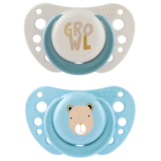 Chicco Succhietti Air Azzurro Silicone 2-6 Mesi 2 Pezzi Chicco Succhietti Air Azzurro Silicone 2-6 Mesi 2 Pezzi