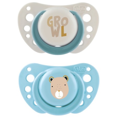 Chicco Succhietti Air Azzurro Silicone 2-6 Mesi 2 Pezzi Chicco Succhietti Air Azzurro Silicone 2-6 Mesi 2 Pezzi