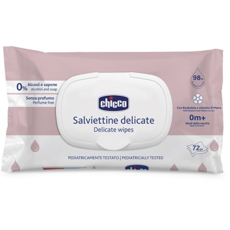 Chicco Salviette Delicate 72 Pezzi Plaque Chicco Salviette Delicate 72 Pezzi Plaque
