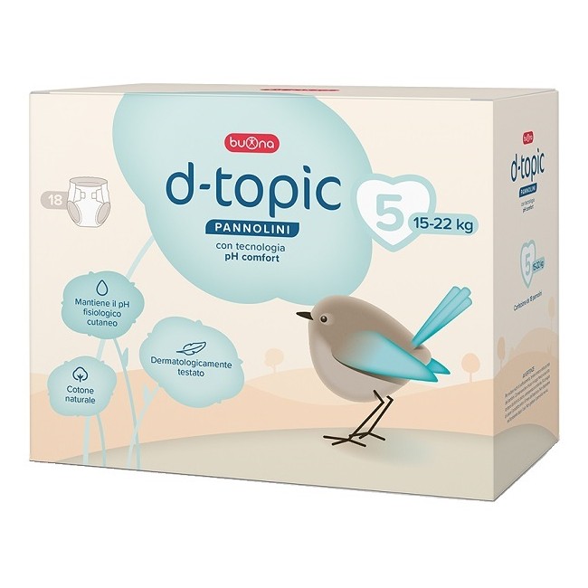 Buona D-topic Pannolini Taglia 5 18 Pezzi Buona D-topic Pannolini Taglia 5 18 Pezzi