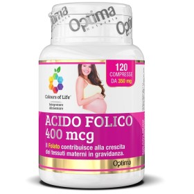 Optima Naturals Colours Of Life Acido Folico 400 Mcg 120 Compresse 350 Mg