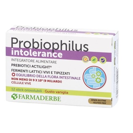 Farmaderbe Probiophilus Intollerance 12 Stick Pack